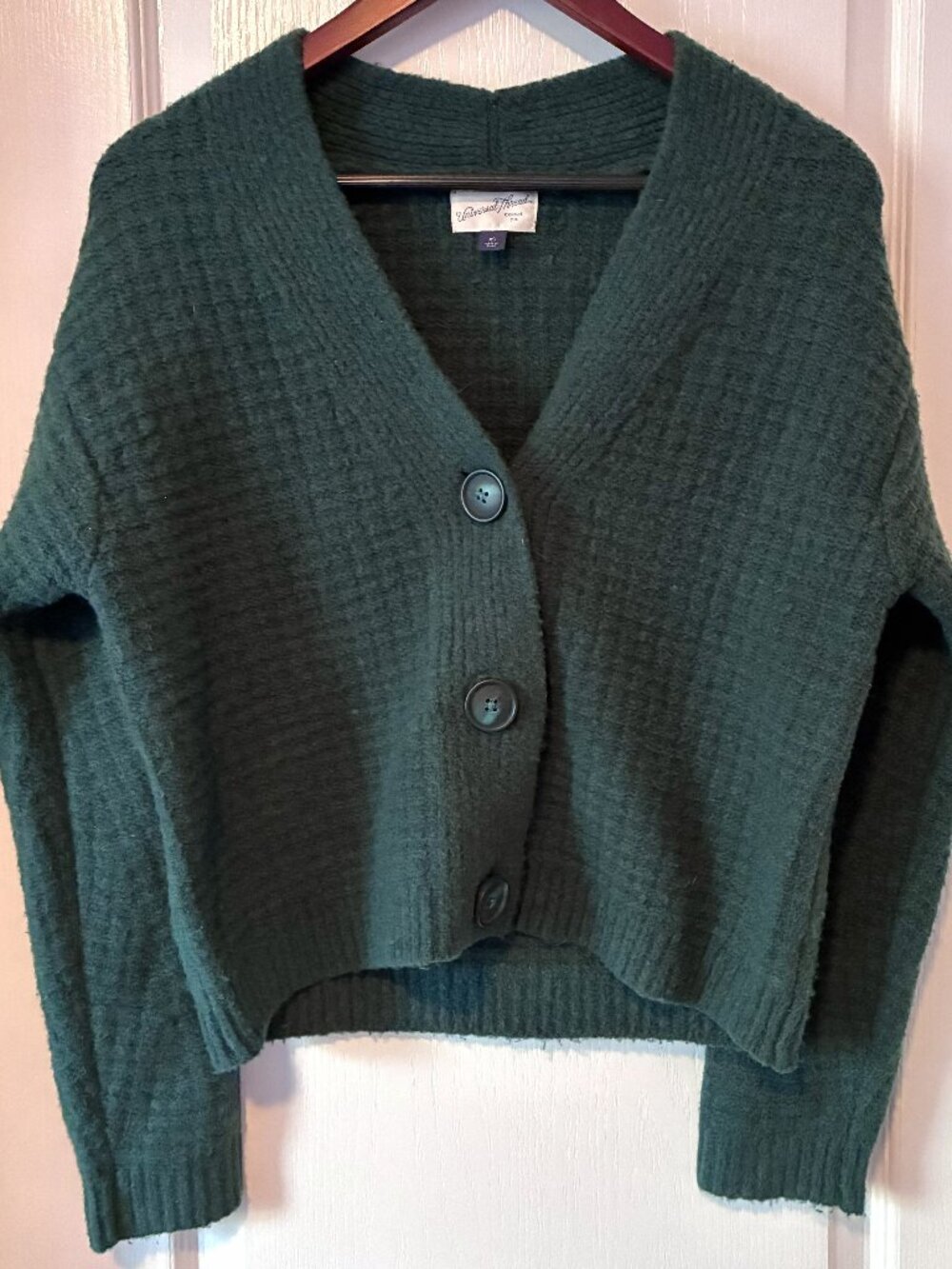 Universal Thread Emerald Green Chunky Knit Cardigan